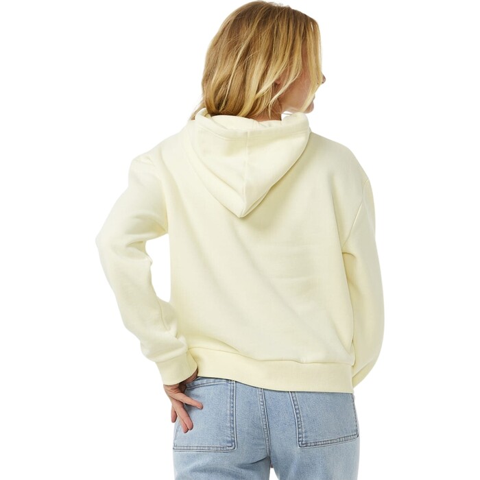 2024 Rip Curl Frauen Search Icon Relaxed Hood 05PWFL - Lemon Ice